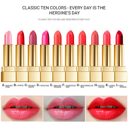 Long-lasting matte lipstick with lip balm oil