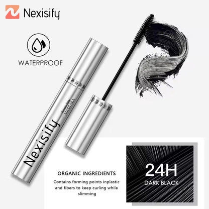 Black mascara, four-dimensional silk-smooth lash growth waterproof mascara