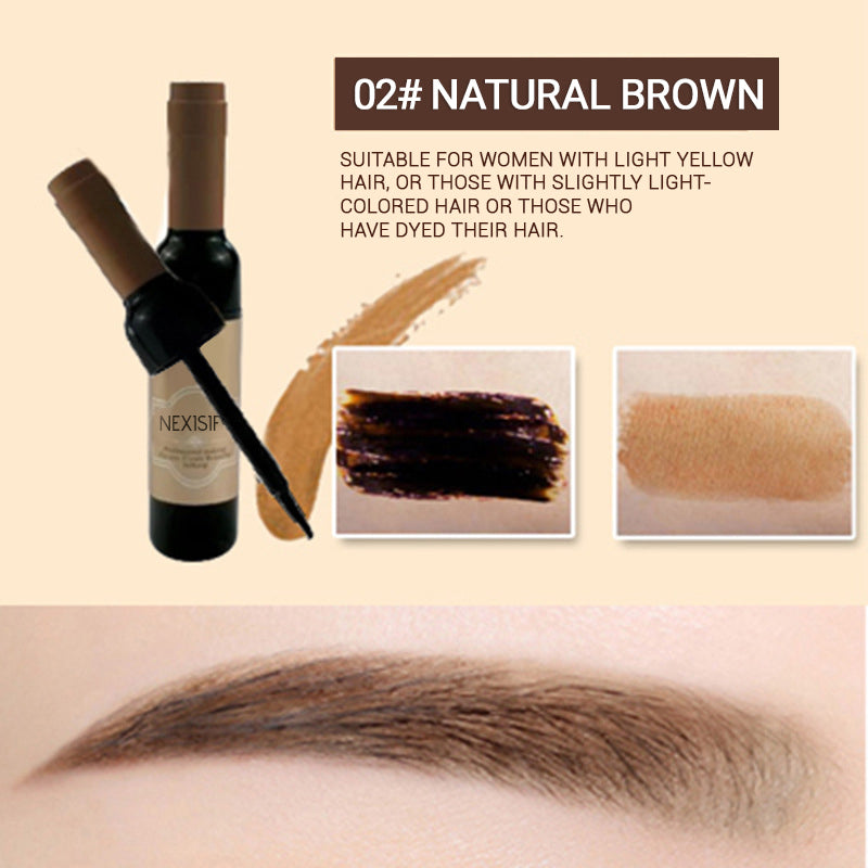 Eyebrow gel, red winebottle, peel-off eyebrowgel, natural, easy to apply
