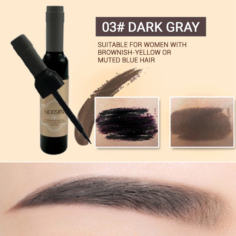 Eyebrow gel, red winebottle, peel-off eyebrowgel, natural, easy to apply