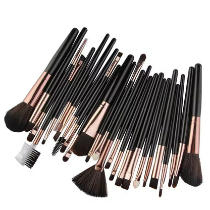 Makeup brush tool set, including foundation brush, blush brush, etc