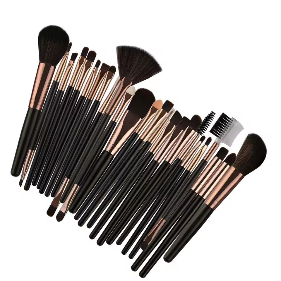 Makeup brush tool set, including foundation brush, blush brush, etc