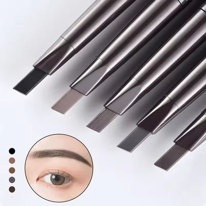 Six-color eyebrow pencil with brush tip, waterproof and smooth