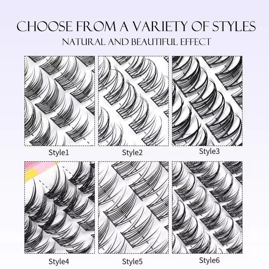 320 natural lash extensions, mixed tray lashes