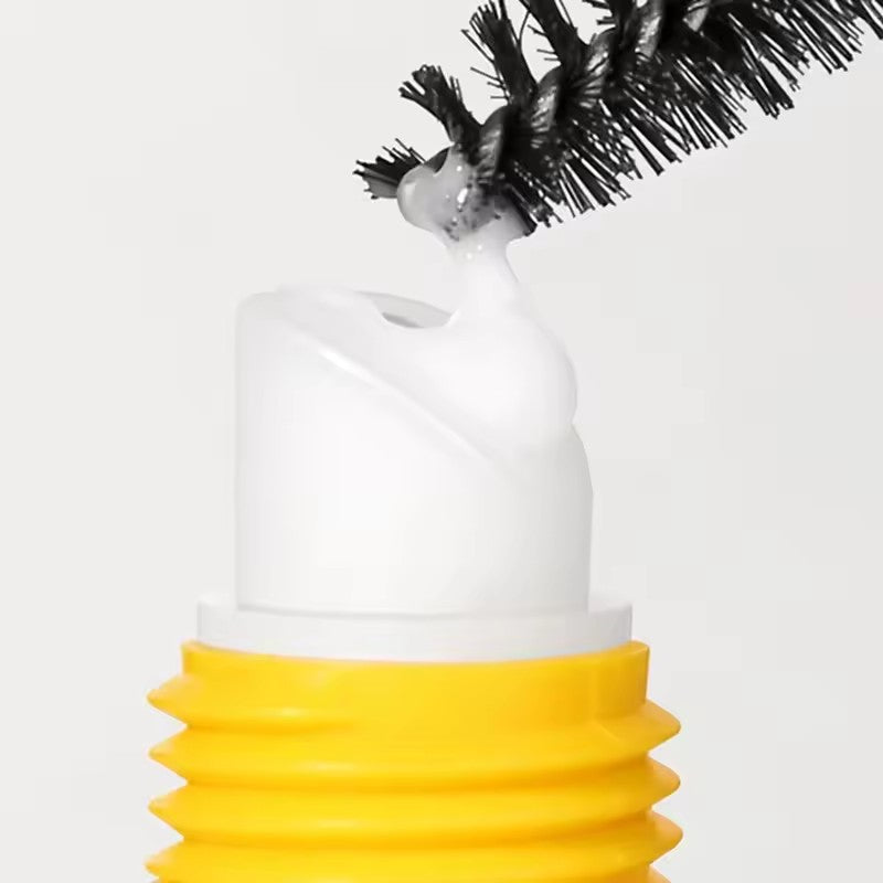 Super strong hair gel, dual-ended brush design, transparent film formation, long-lasting shaping