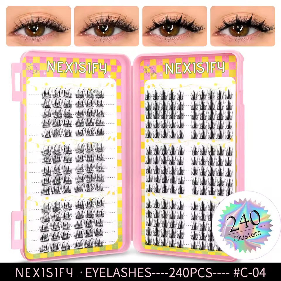 320 natural lash extensions, mixed tray lashes