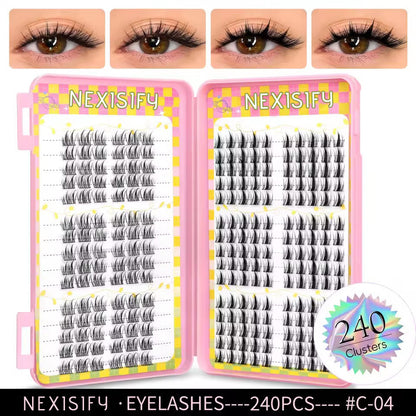 320 natural lash extensions, mixed tray lashes