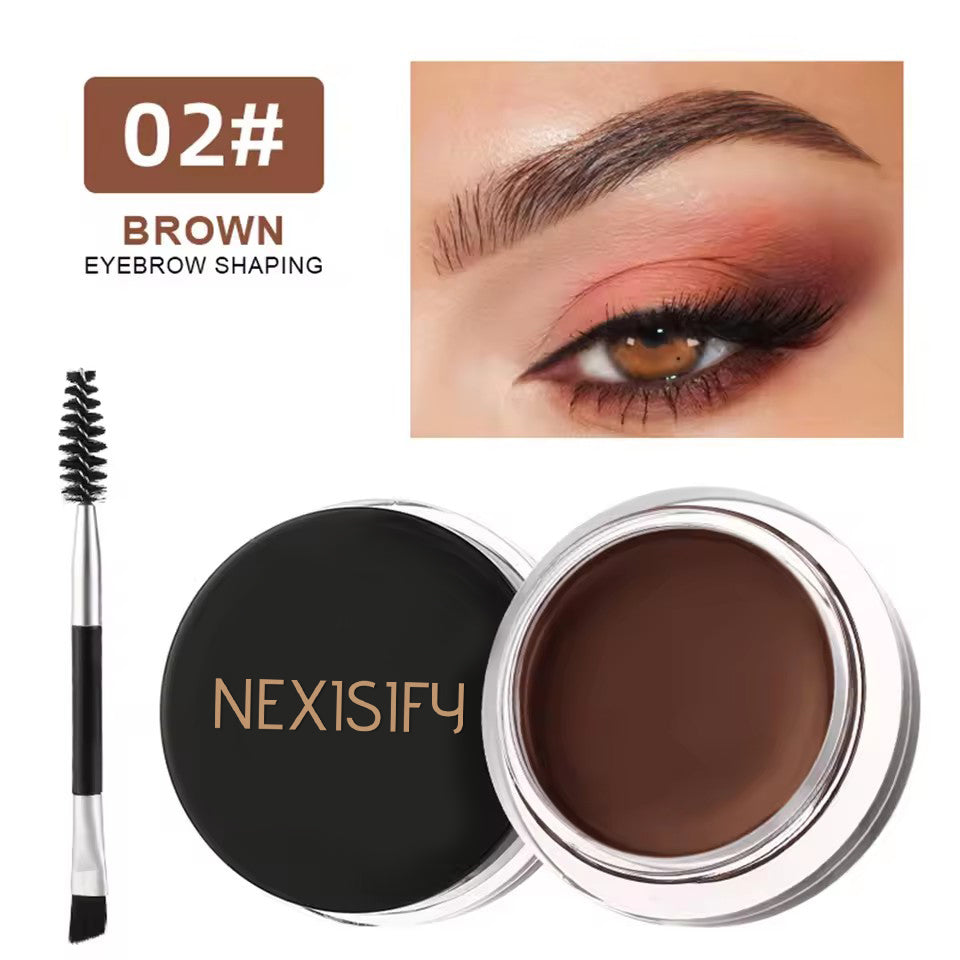 Matte brown-black 3D natural eyebrow pencil wax waterproof