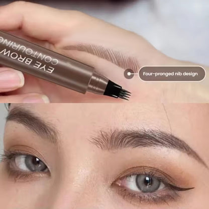 Five-color waterproof long-lasting eyebrow pencil, liquid eyebrow pencil