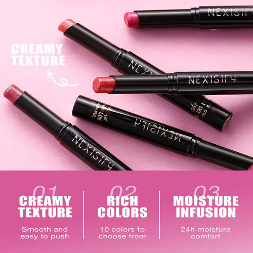 Diamond pearl lipstick, water-resistant, does not easily fade, cup-shaped matte velvet finish