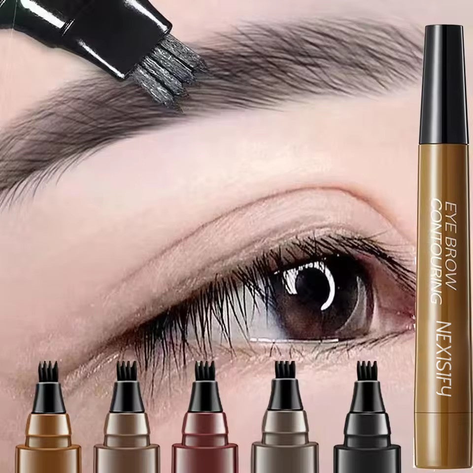 Five-color waterproof long-lasting eyebrow pencil, liquid eyebrow pencil