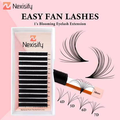 Easy-to-use DIY 2D/3D/4D/10D simulation mink flower eyelashes