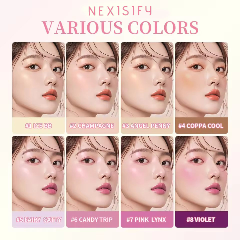 8-color highlighter/eyebrow/blush palette, waterproof, facial contour makeup