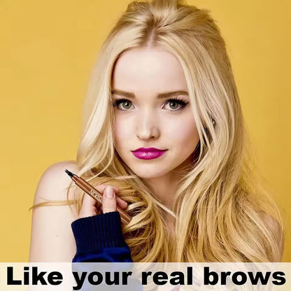 Four-head eyebrow pencil, long-lasting liquid, non-smudging, ultra-fine eyebrow pencil