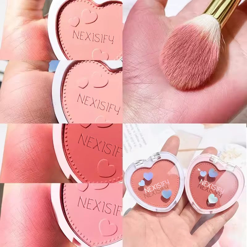 Long-lasting natural hawthorn cheek color in pink red rose, waterproof blush