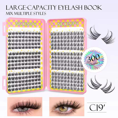 320 natural lash extensions, mixed tray lashes