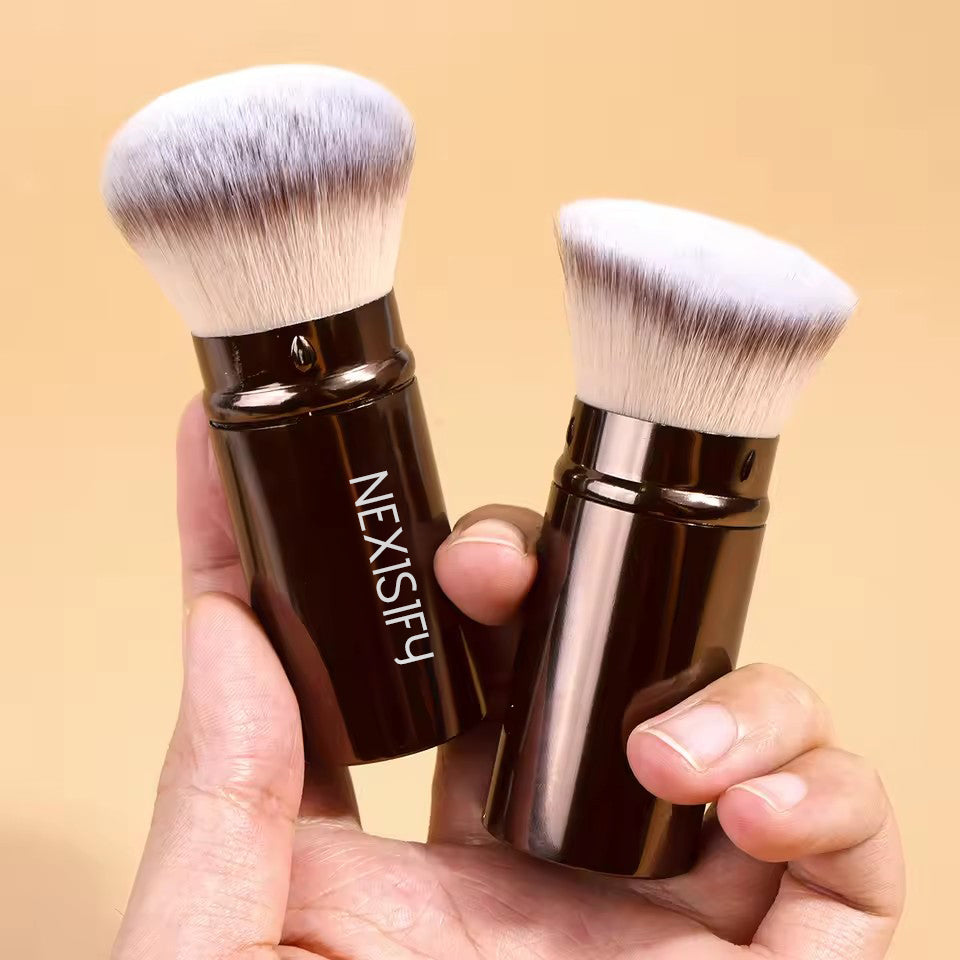 Adjustable foundation brush, Japanese puff brush