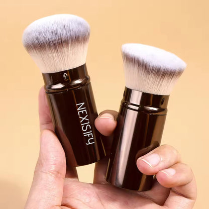 Adjustable foundation brush, Japanese puff brush