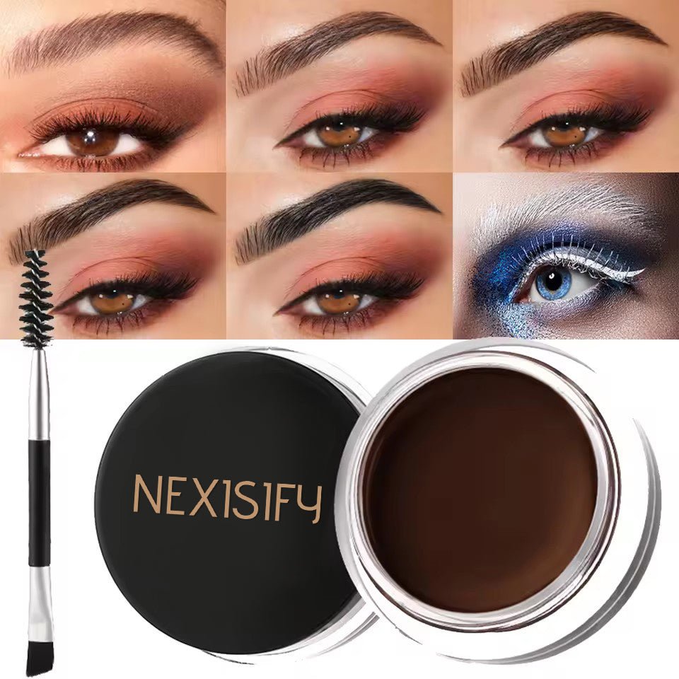 Matte brown-black 3D natural eyebrow pencil wax waterproof